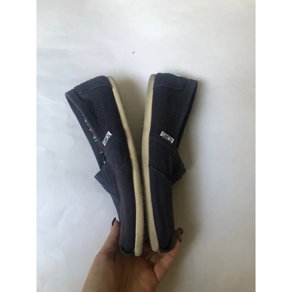TOMS Women’s Canvas Slip-on flat shoes Size 8 - Picture 3 of 7